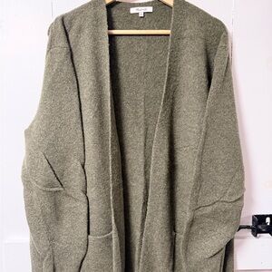 Madewell Olive Green Cardigan Sweater